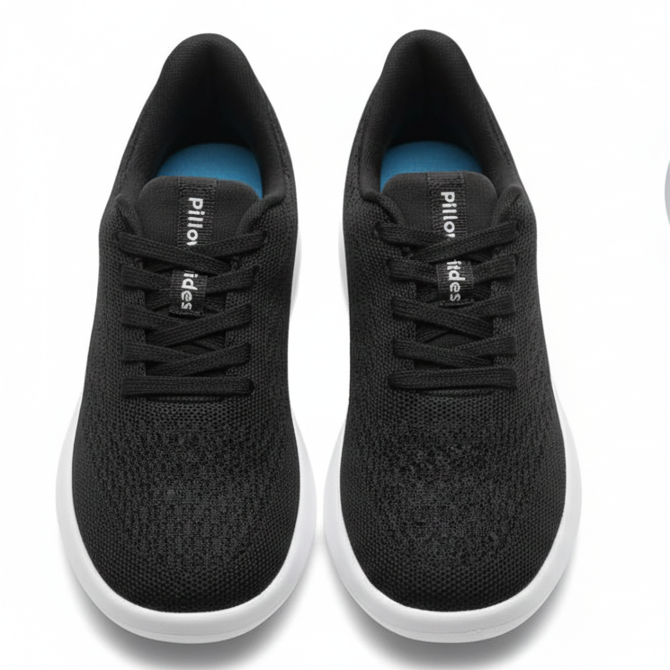 Men’s Lightweight Breathable Mesh Sneakers – Casual Walking & Everyday Comfort Shoes | Black | Size 38