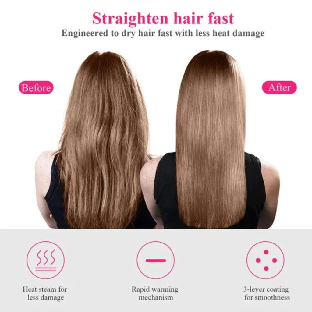 Heating Comb Straightener Hair Comb Hair Straightener Dryer and Straightening Brush Electric Comb Brush One Step Salon Hair