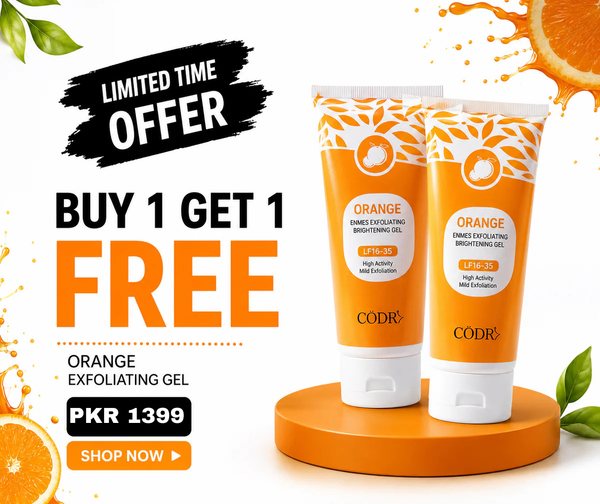 BUNDLE CODRA Orange Enzymes Exfoliating Brightening Gel LF16-35 | Natural Face Scrub |