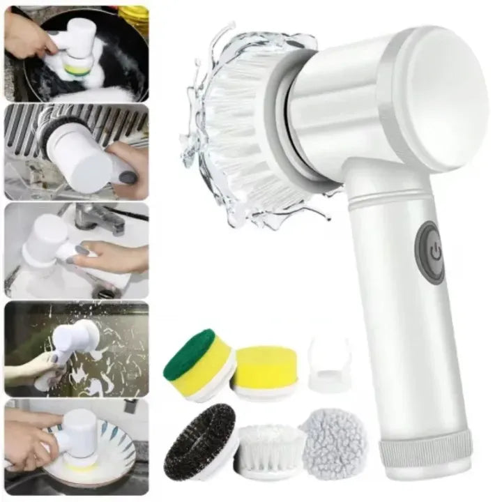 Electric Spin Scrubber White ABS Multi-Functional